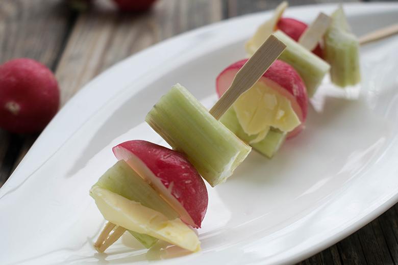 Knackige Radieschen-Apérohäppchen