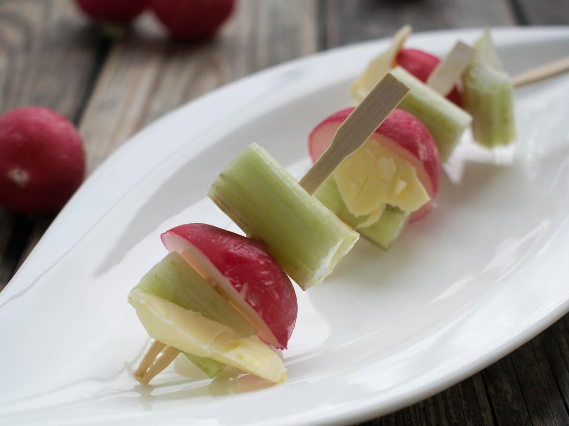 Knackige Radieschen-Apérohäppchen