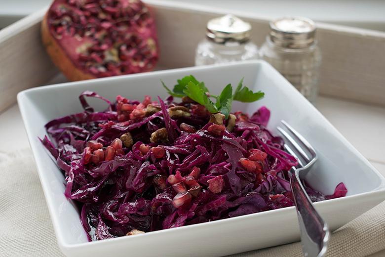Granatapfel-Rotkohl-Salat