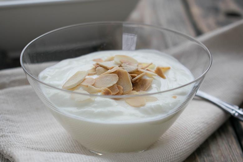 Schnelles Mandeljoghurt