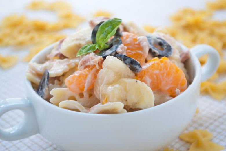 Fruchtiger Nudelsalat mit Thunfisch