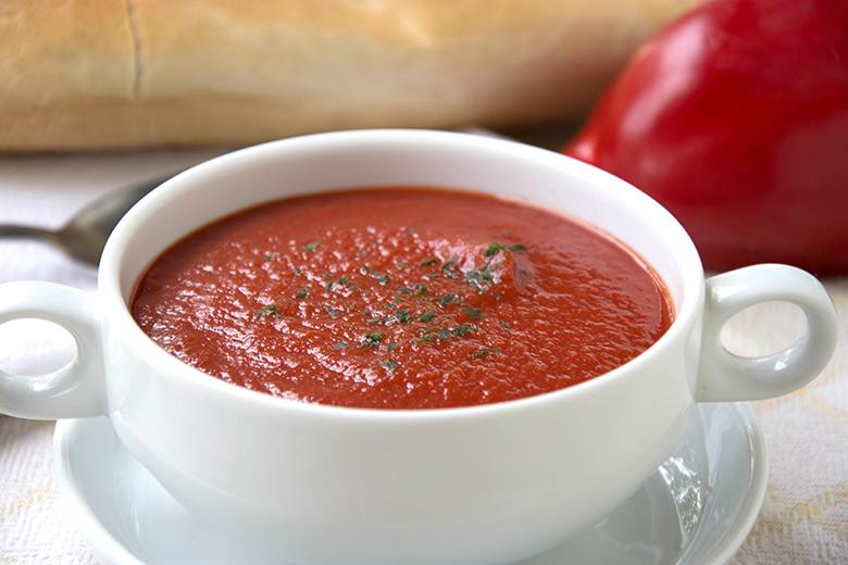 Rote Paprikasuppe