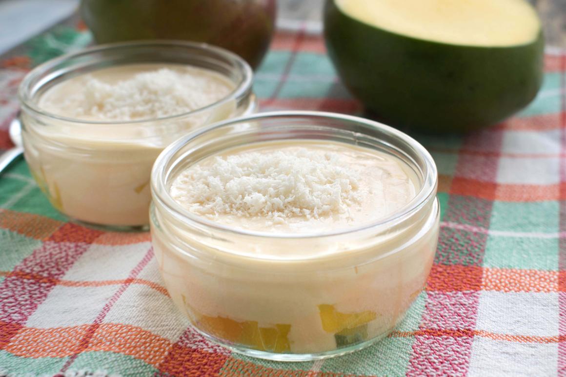 Mango-Kokos-Dessert