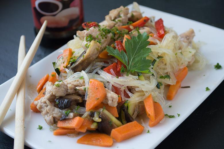 Gebratene Glasnudeln