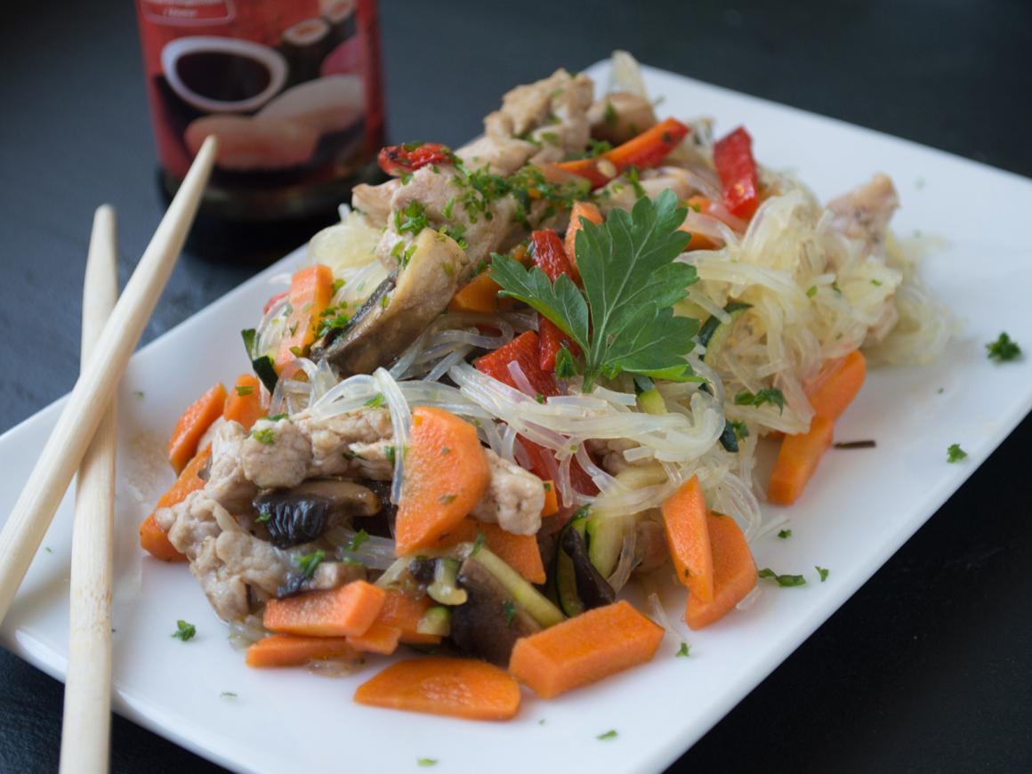 Gebratene Glasnudeln