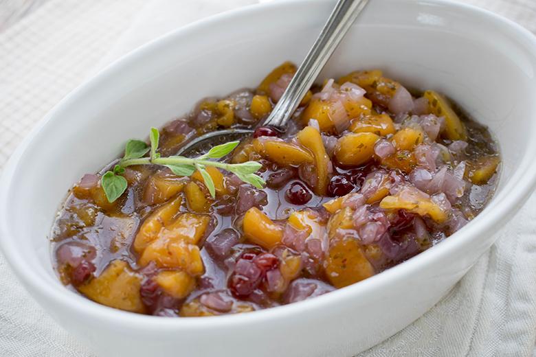 Mangosauce mit Preiselbeeren