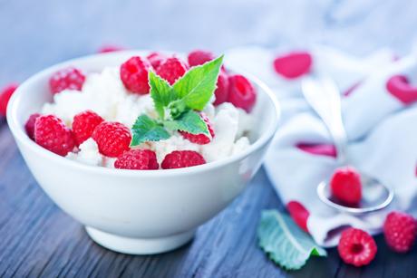Quarkcrème mit Beeren