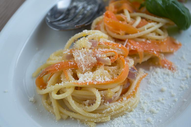 Spaghetti-Rüebli-Nester