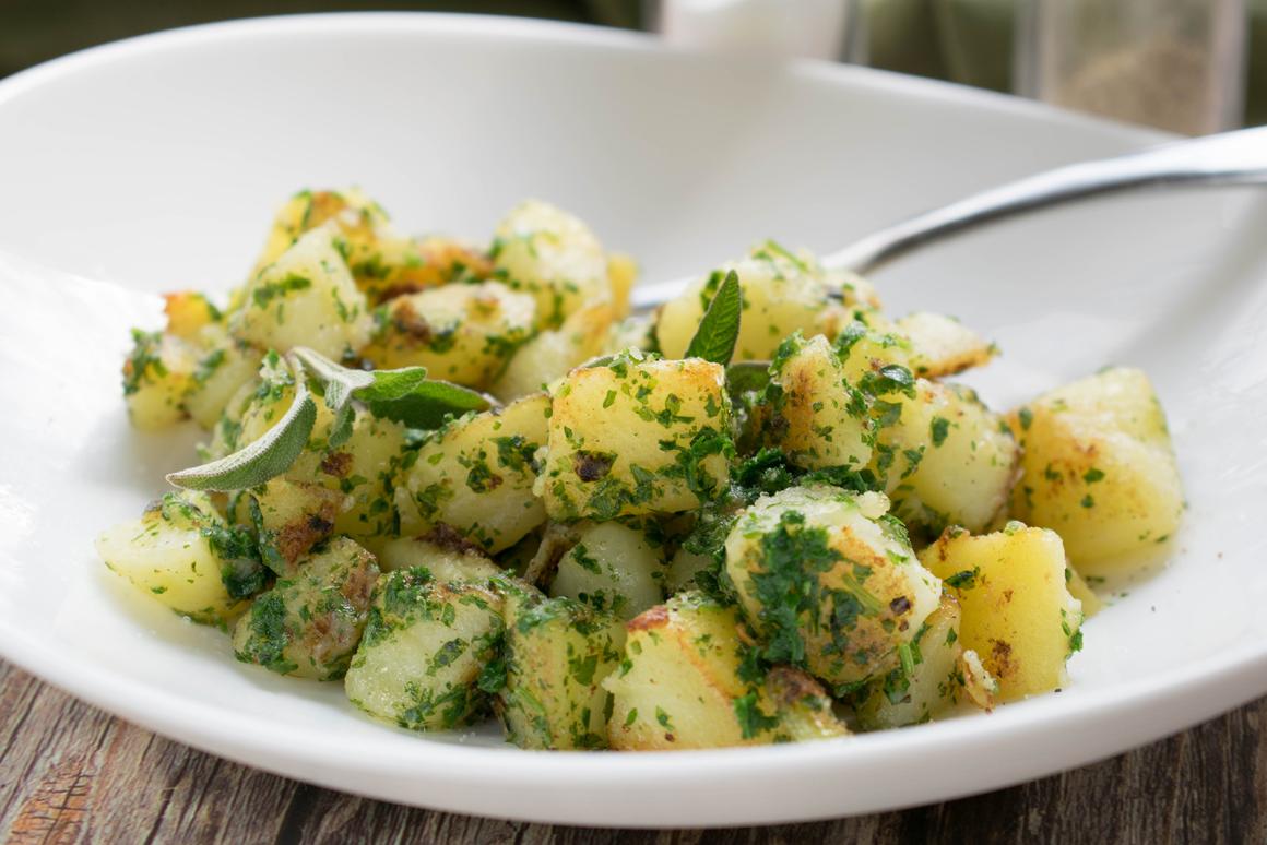 Kartoffeln mit Koriander