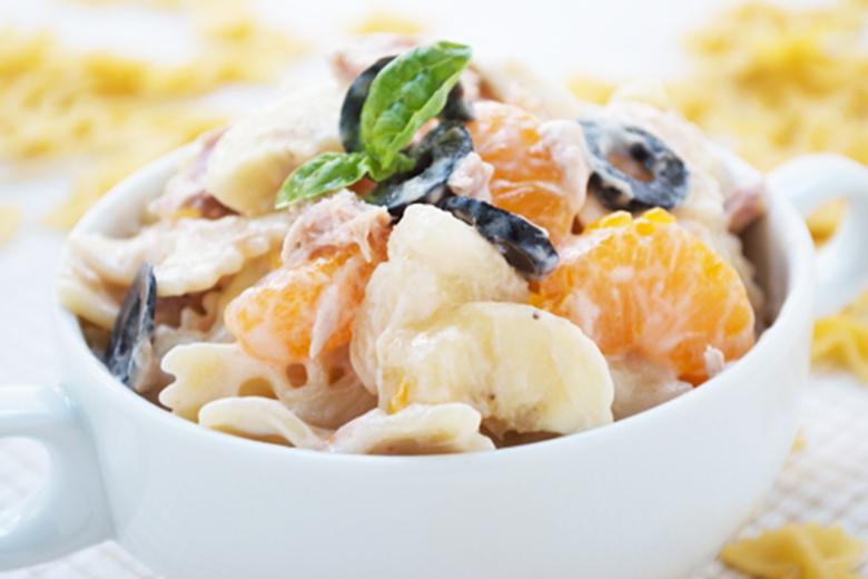 Fruchtiger Nudelsalat mit Thunfisch