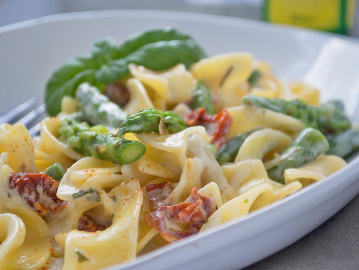 Spargelpasta mit Pfiff