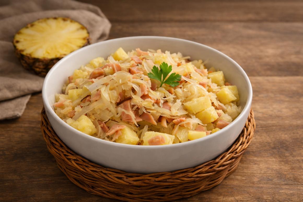 Sauerkraut mit Ananas