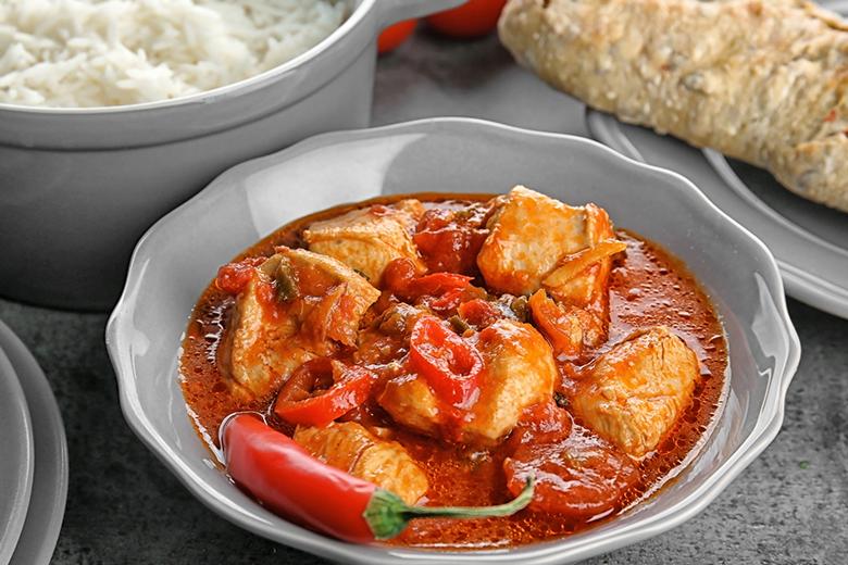 Indisches Huhn mit Chili