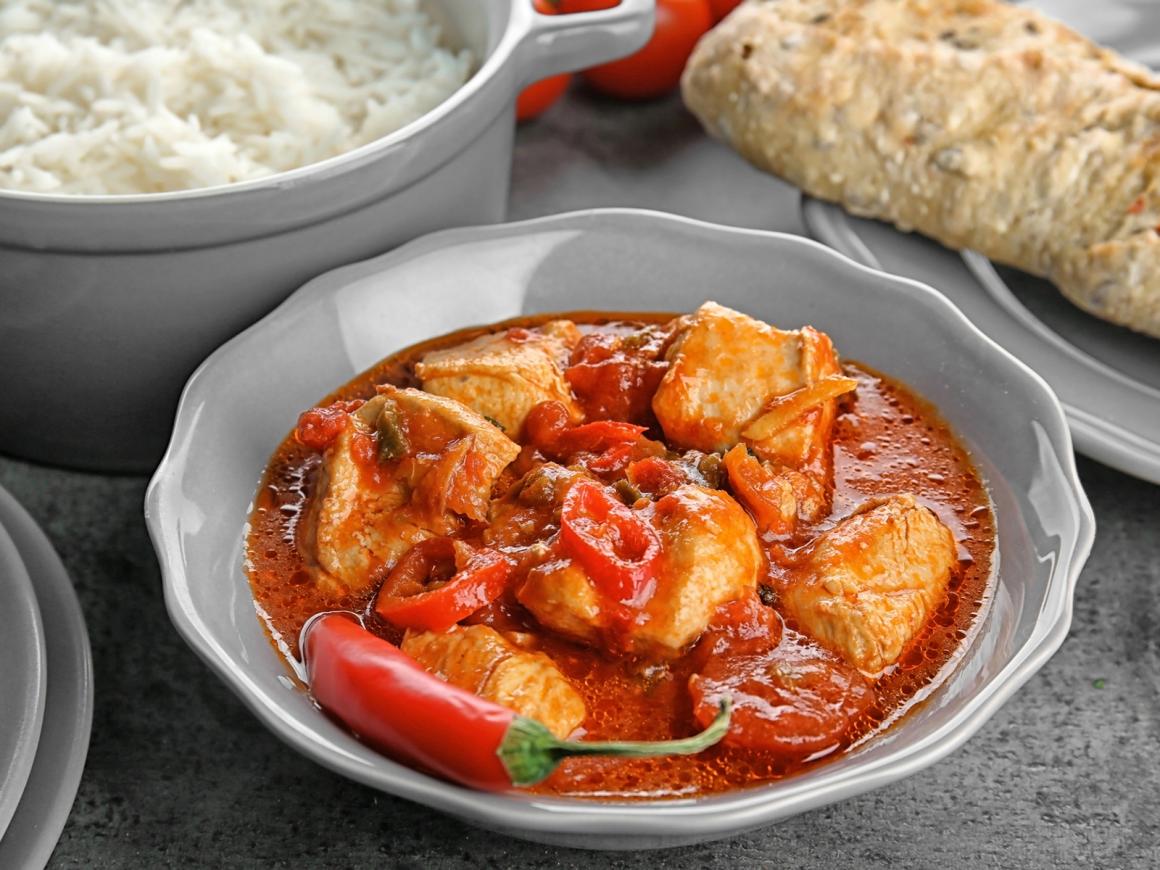 Indisches Huhn mit Chili