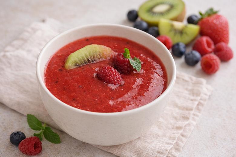 Coulis mit verschiedenen Früchten