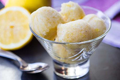 Zitronensorbet