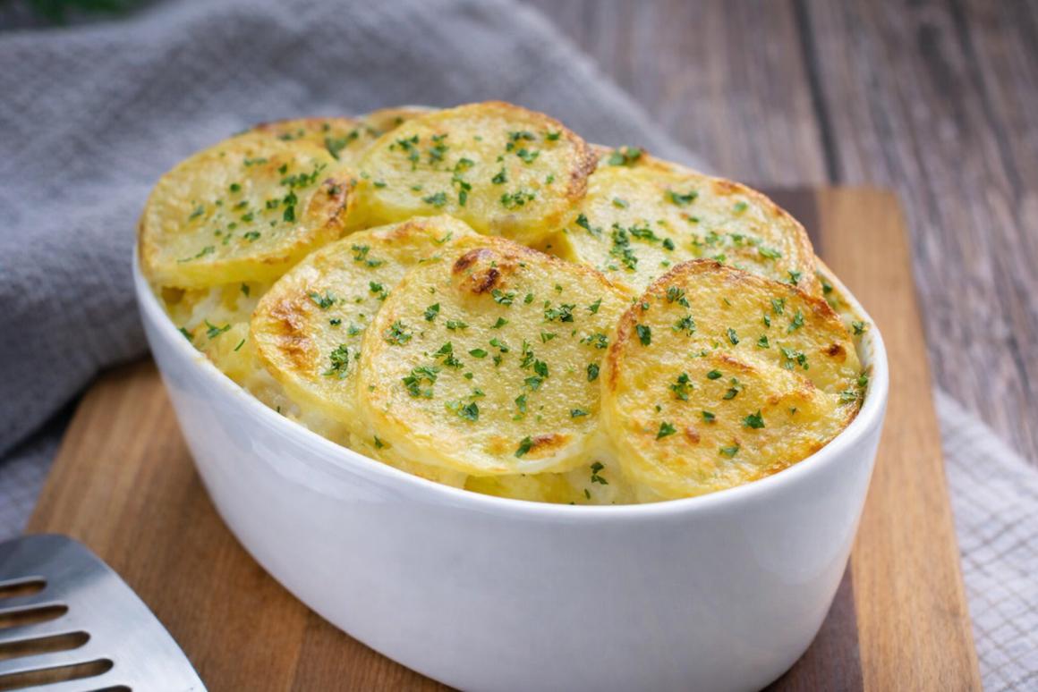 Gratin mit Frühkartoffeln