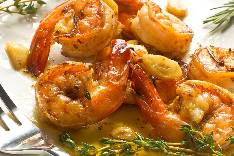 Kräutershrimps