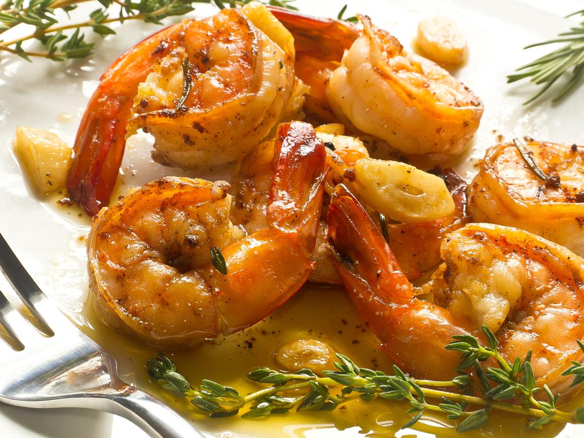 Kräutershrimps