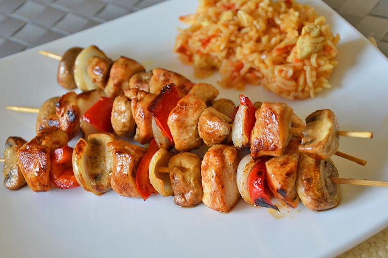 Afrikanische Grillspiesse
