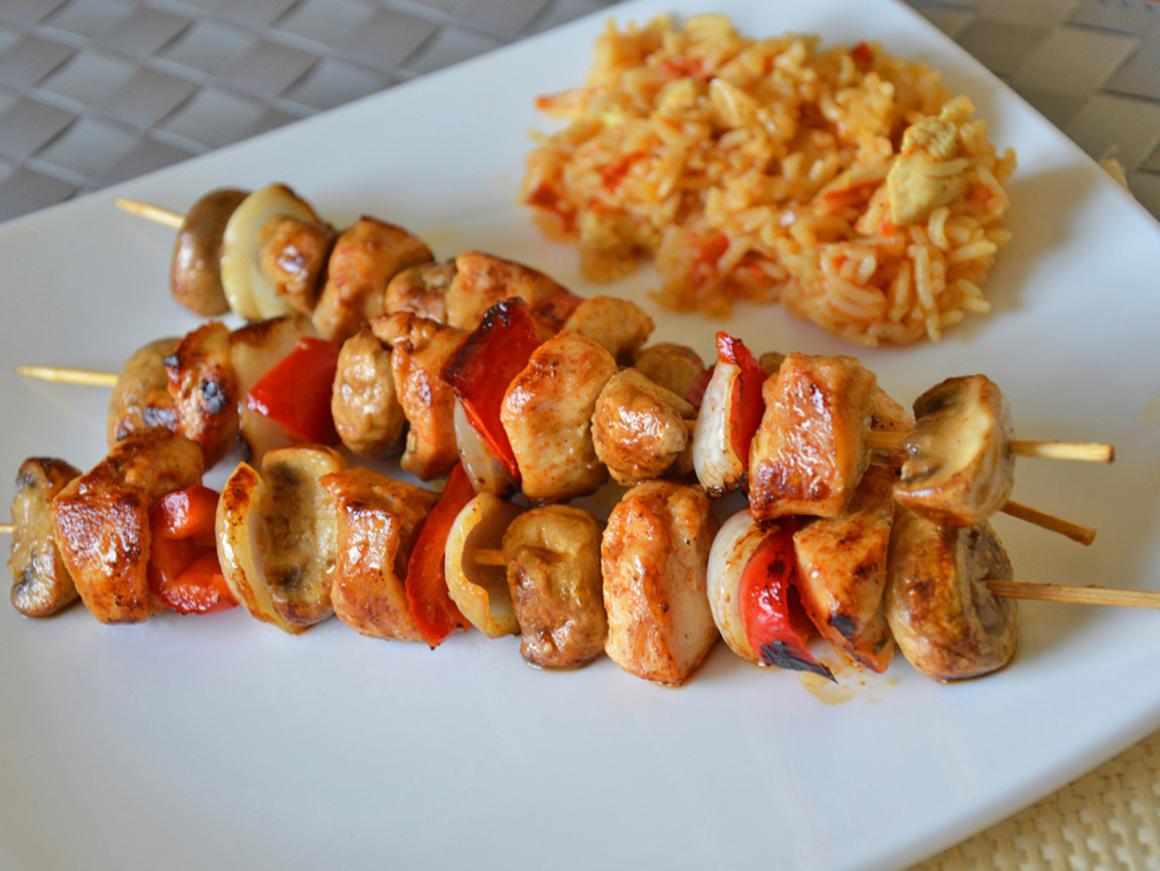 Afrikanische Grillspiesse