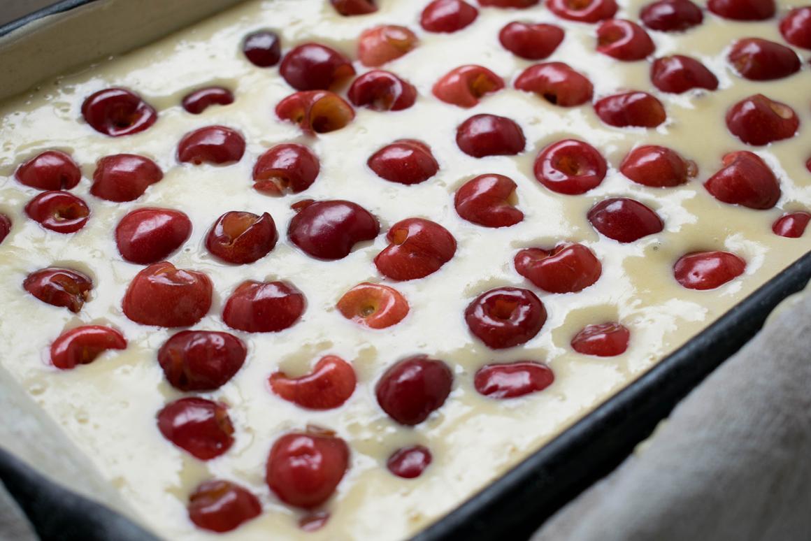 Kirschkuchen vom Blech