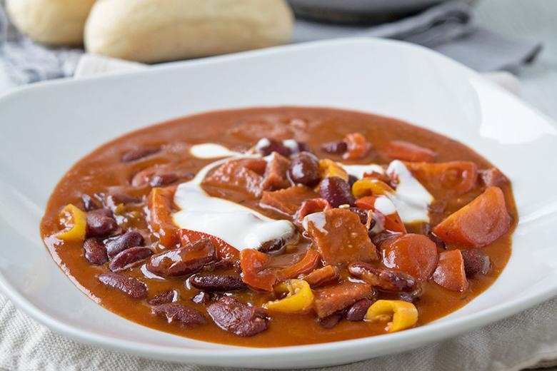 Feurige Bohnensuppe