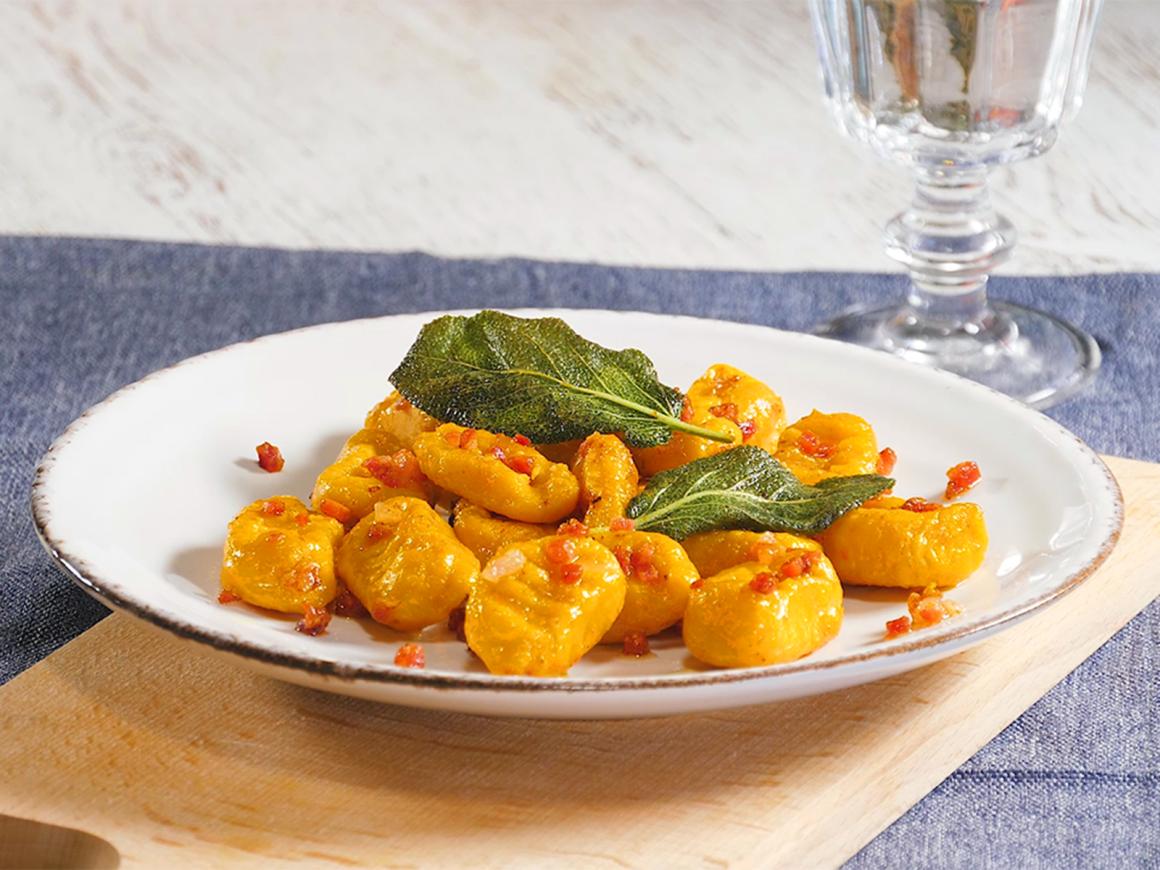 Kürbisgnocchi