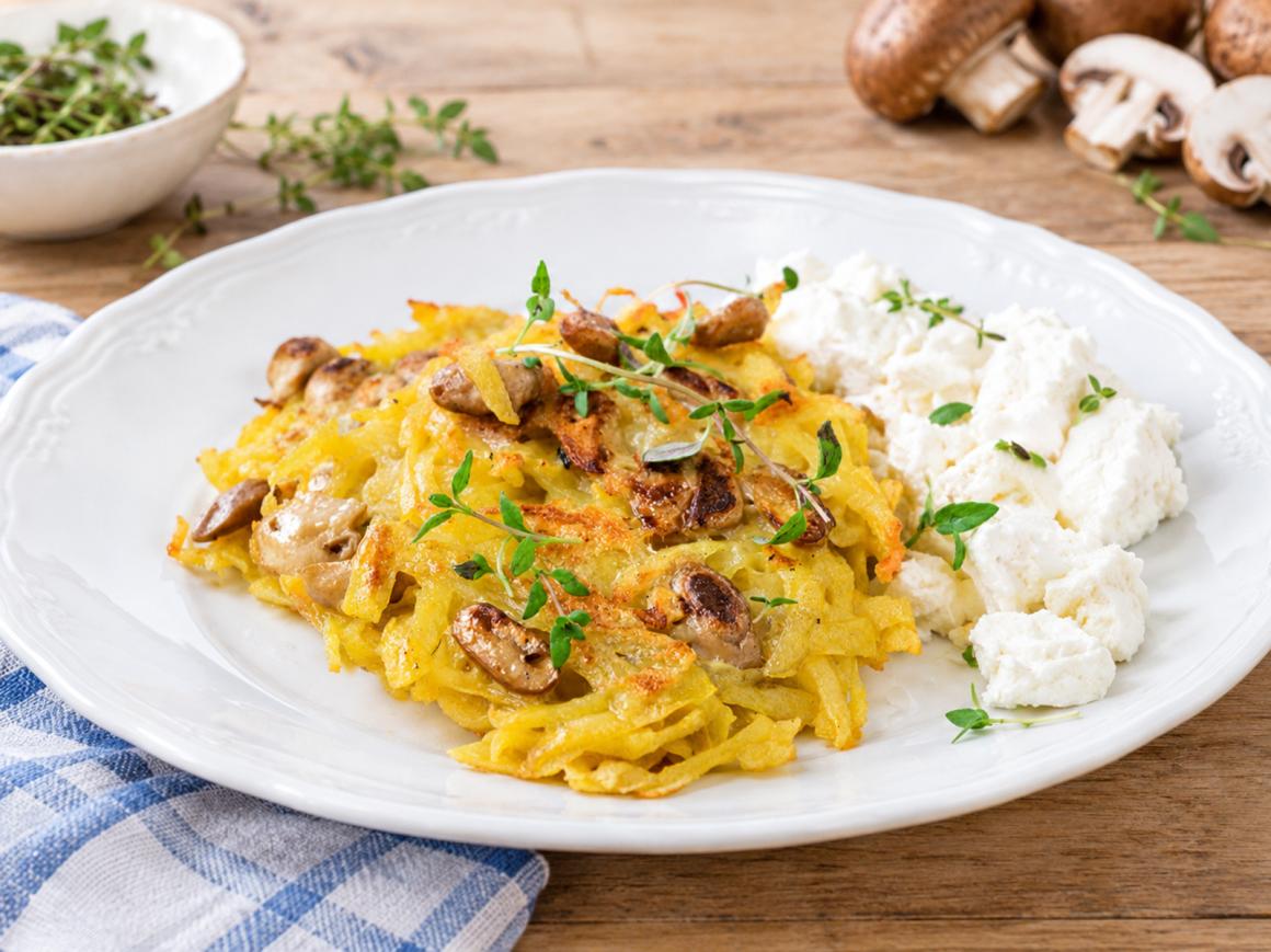 Röstitaler mit Champignons