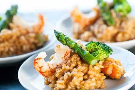 Champagner-Risotto mit Spargel