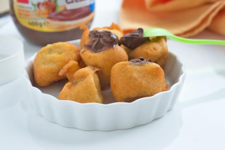 Frittierte Bananenscheiben
