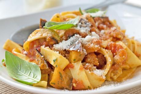 Linguine an Ingwer-Auberginen Sauce