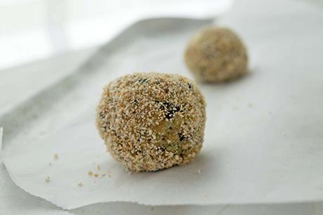 Zucchettibällchen mit Champignon