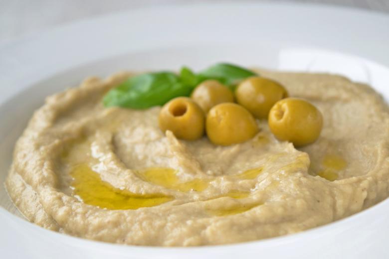 Pürierter Auberginensalat