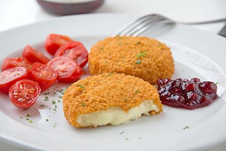 Panierte Mozzarellascheiben