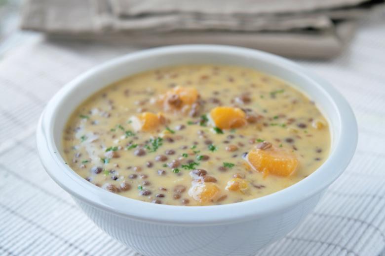 Kürbis-Linsen Suppe