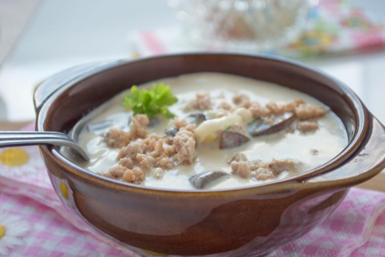 Käse-Hackfleisch-Suppe
