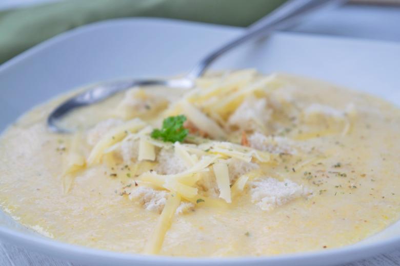 Geröstete Maissuppe