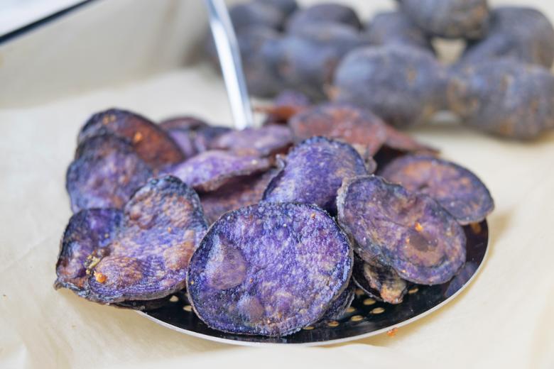 Lila Kartoffel-Chips