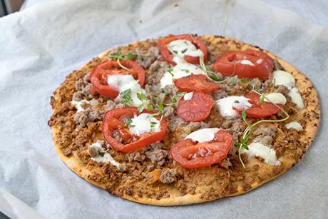 Pizza nach türkischer Art