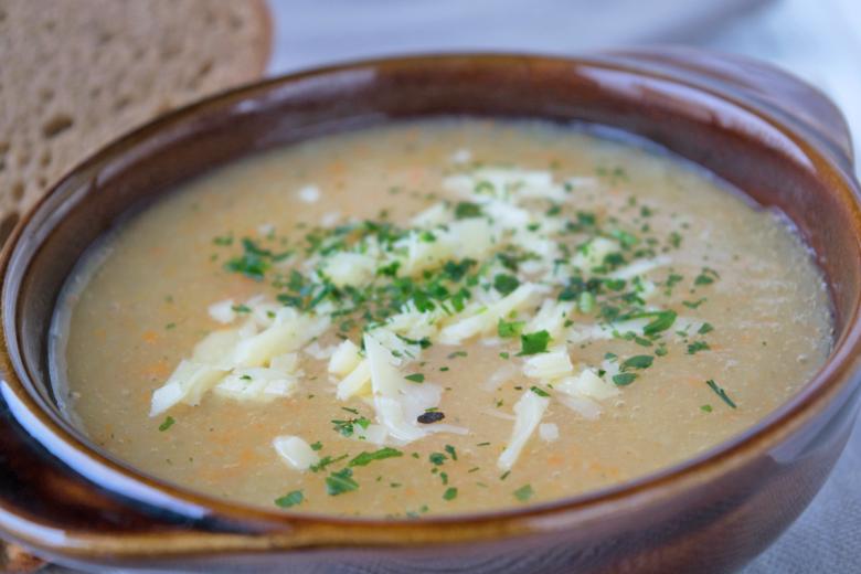 Biersuppe mit Cheddar
