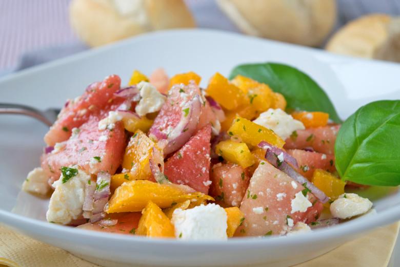 Wassermelonen-Feta-Salat