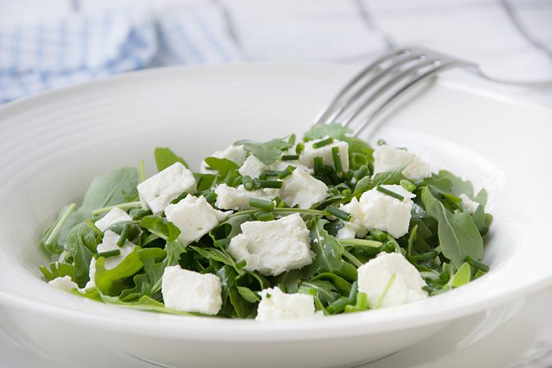 Rucolasalat mit Ziegenkäse