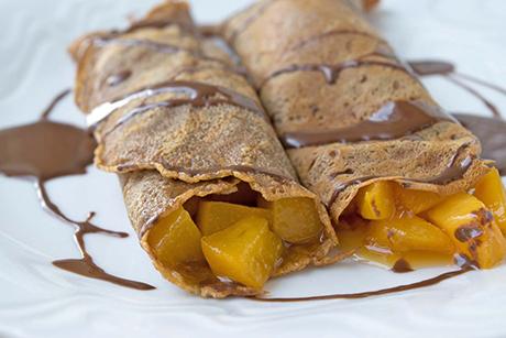 Kaffee-Aprikosen-Pfannkuchen