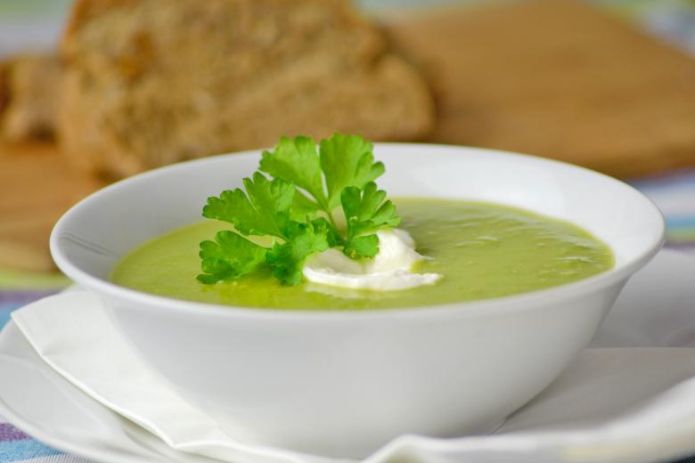 Erbsencrèmesuppe