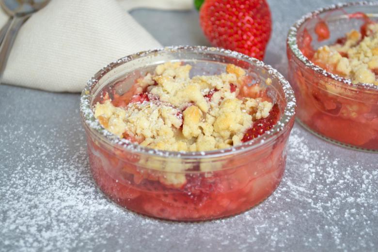 Erdbeer-Apfel-Crumble