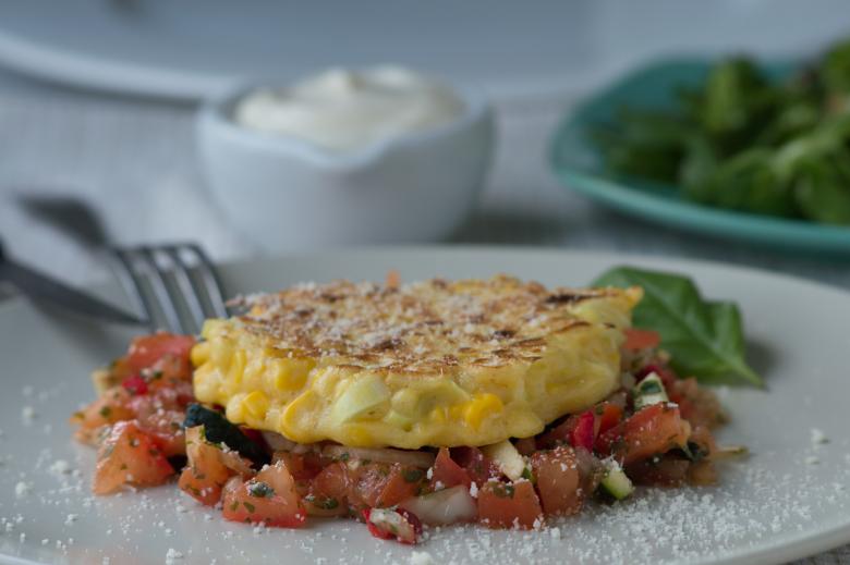 Mais-Lauch-Plätzchen