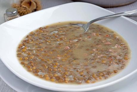 Linsen-Kastanien-Suppe