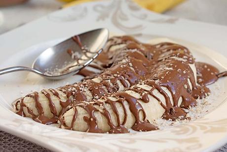 Bananasplit mit Schokocreme