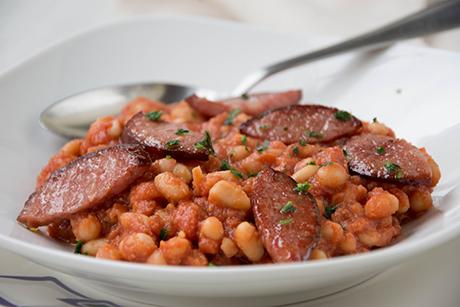 Weisse Bohnen mit Salsiccia
